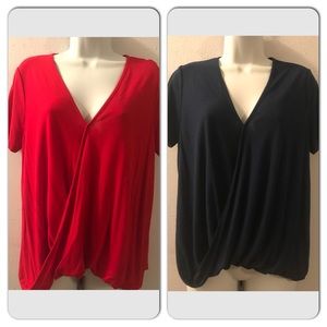 ✌️Two a.n.a Tops in Red and Blue🙀